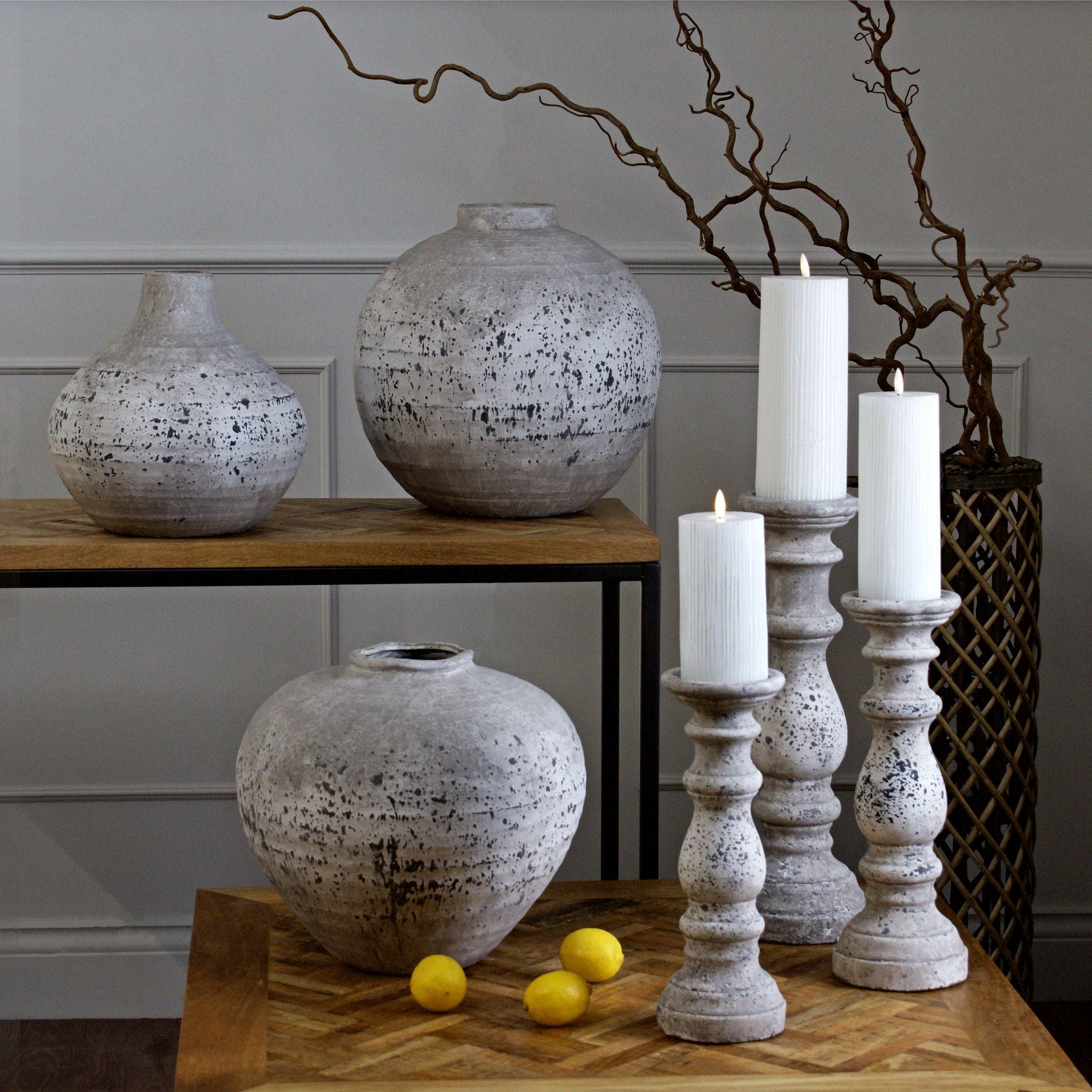 Tiber Large Stone Ceramic Vase - image 4