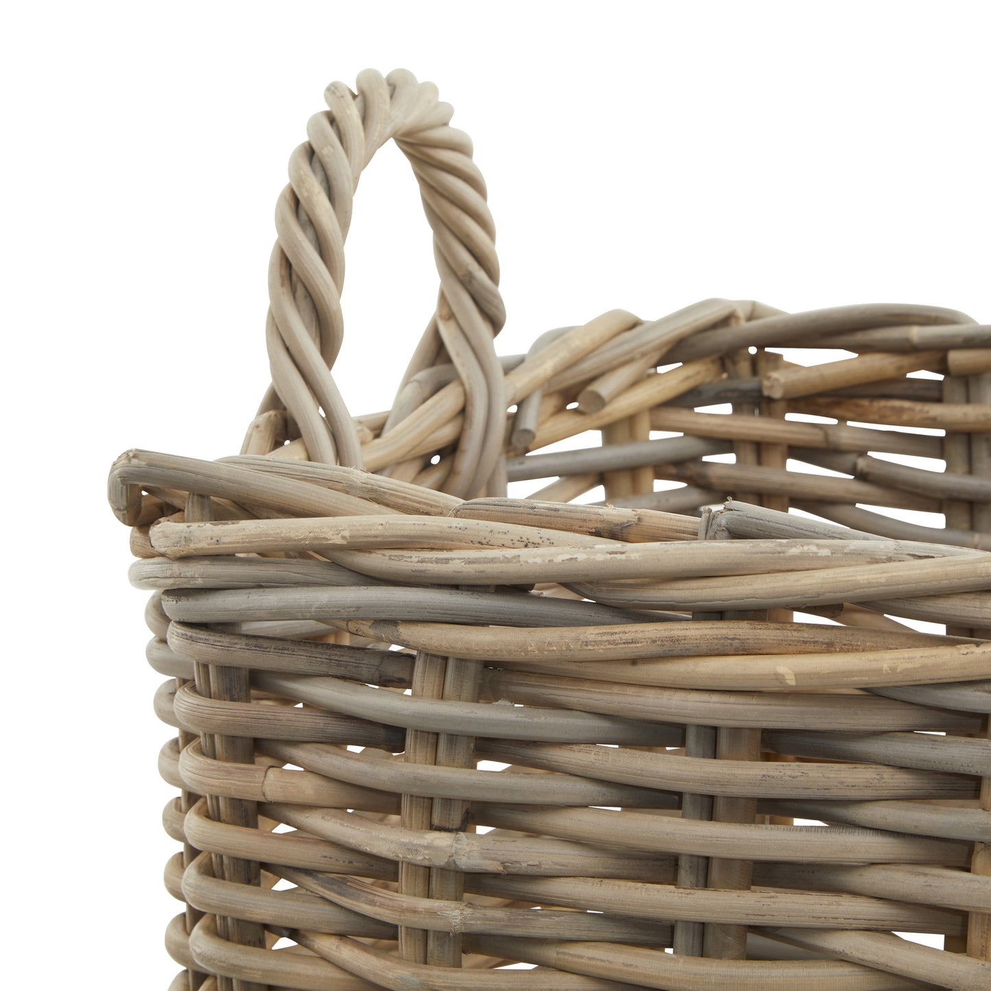 Set of 3 Kubu Rattan Square Storage Baskets - image 3