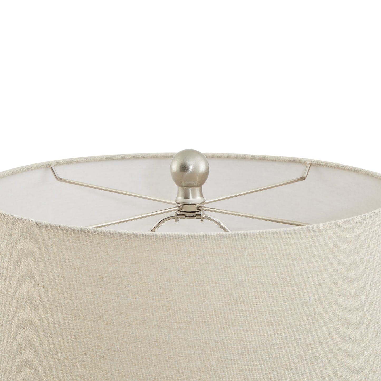 Lattice Ceramic Table Lamp With Linen Shade - image 4