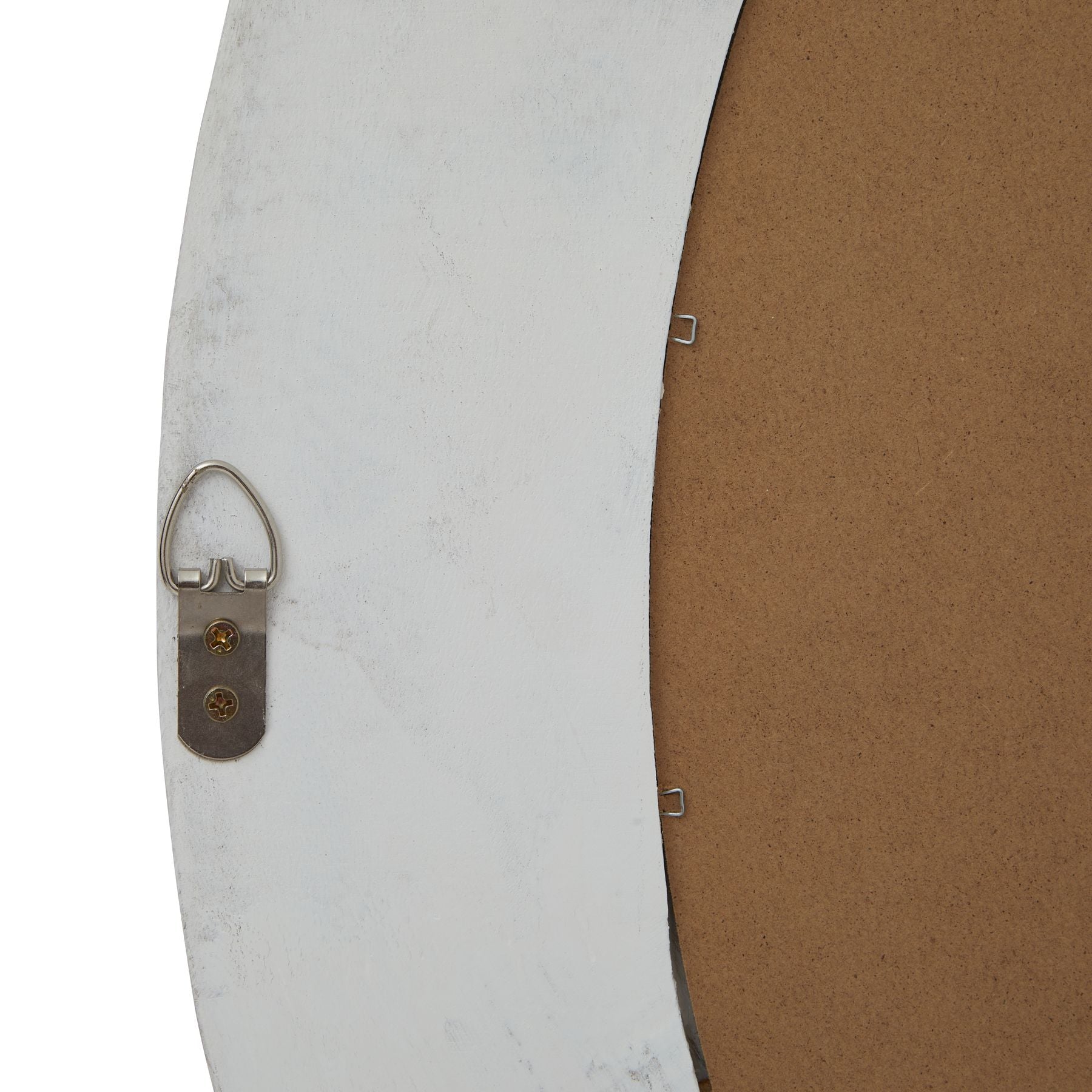 Washed Wood Round Framed Mirror - image 3