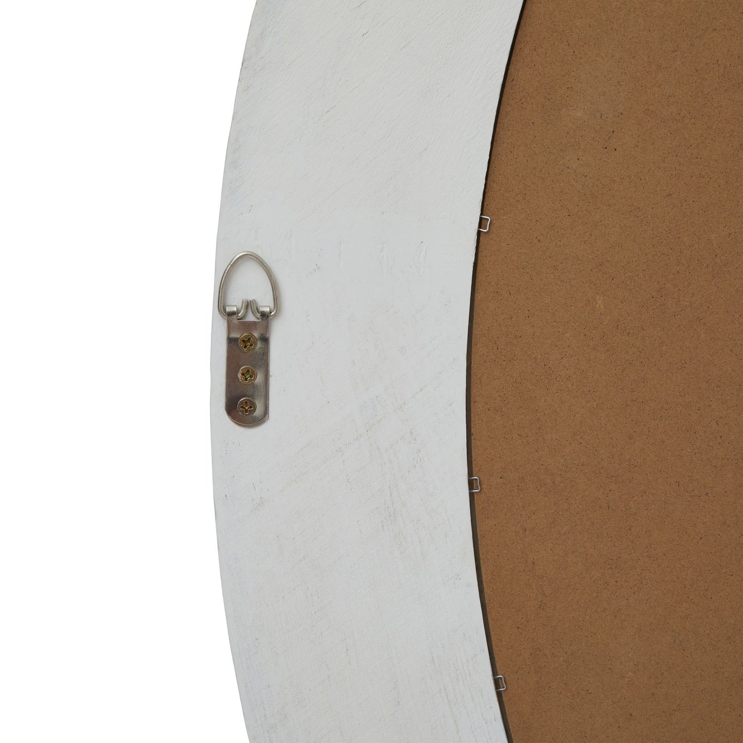 Washed Wood Round Framed Large Mirror - image 3