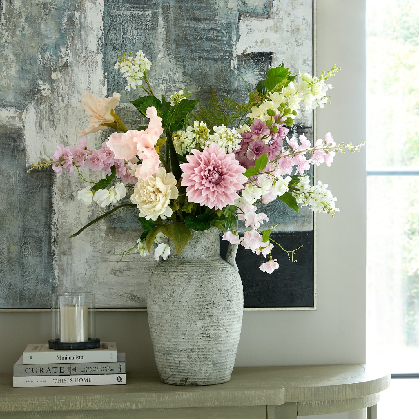 The Natural Garden Collection Pale Pink Sweetpea Stem - image 4