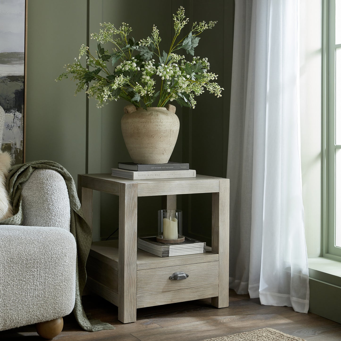 Terra Medium Urn Vase With Handles