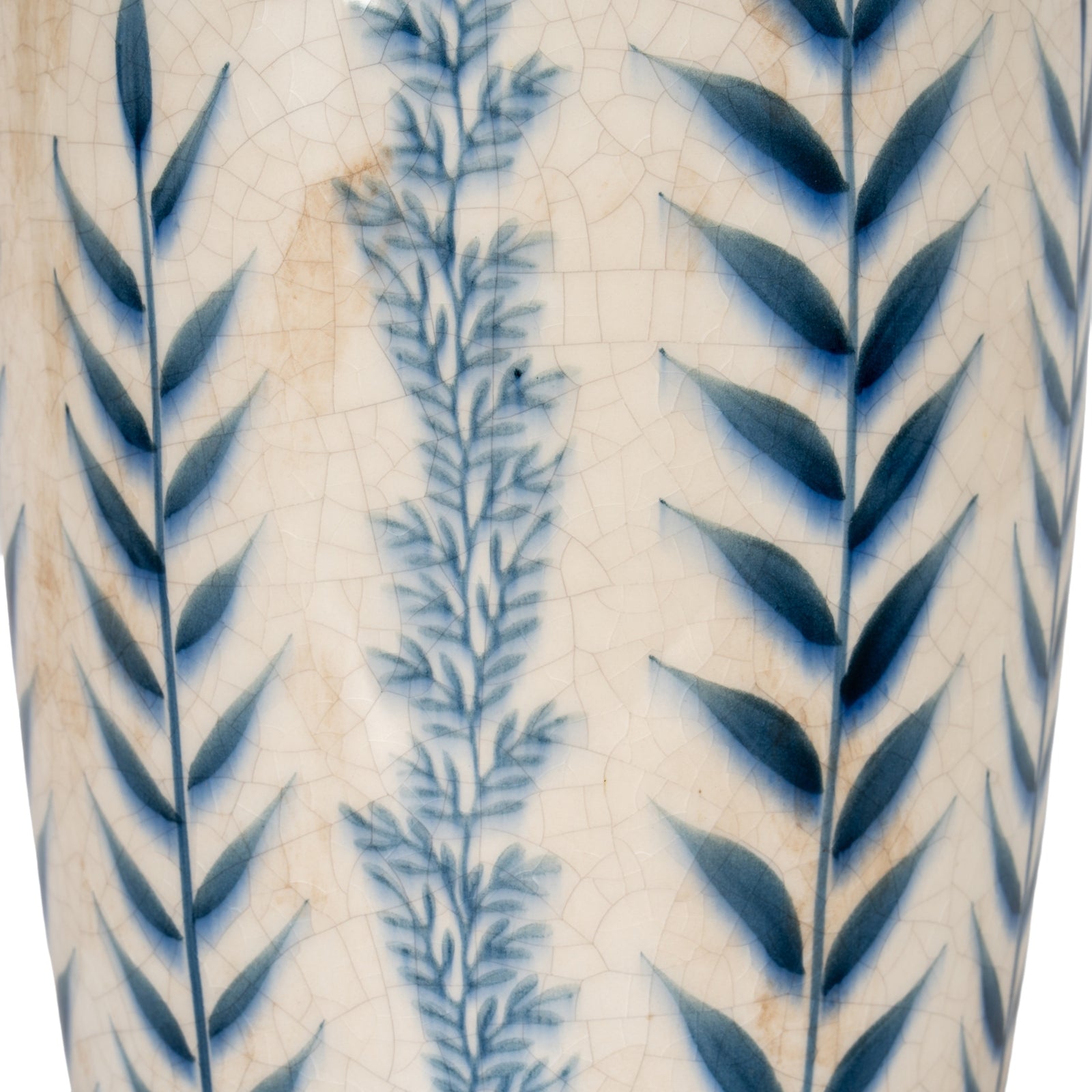 Large Blue Flora Tall Olpe Vase - image 3