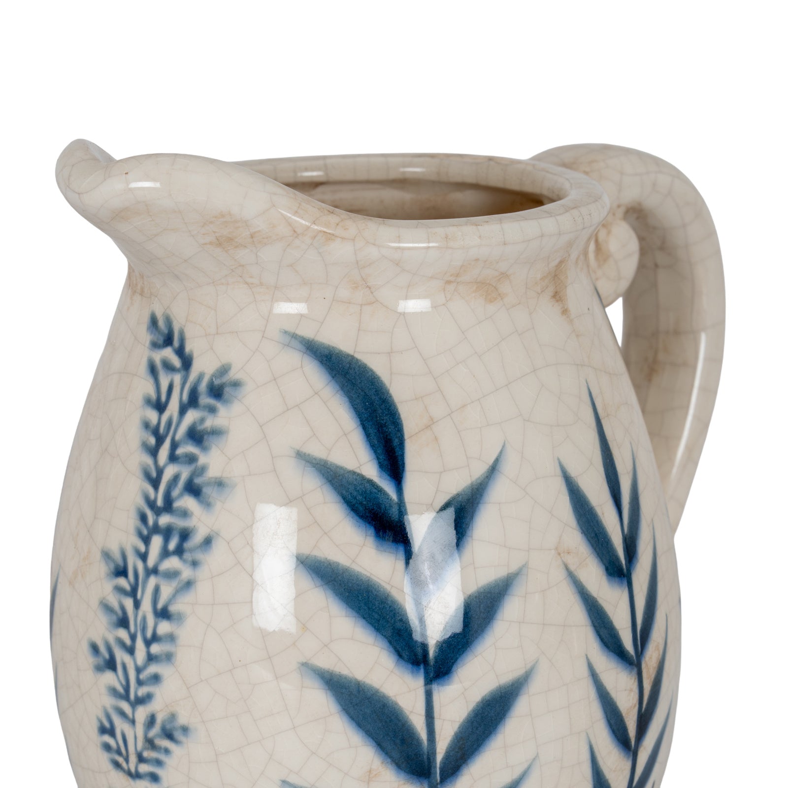 Small Blue Flora Olpe Jug Vase - image 3