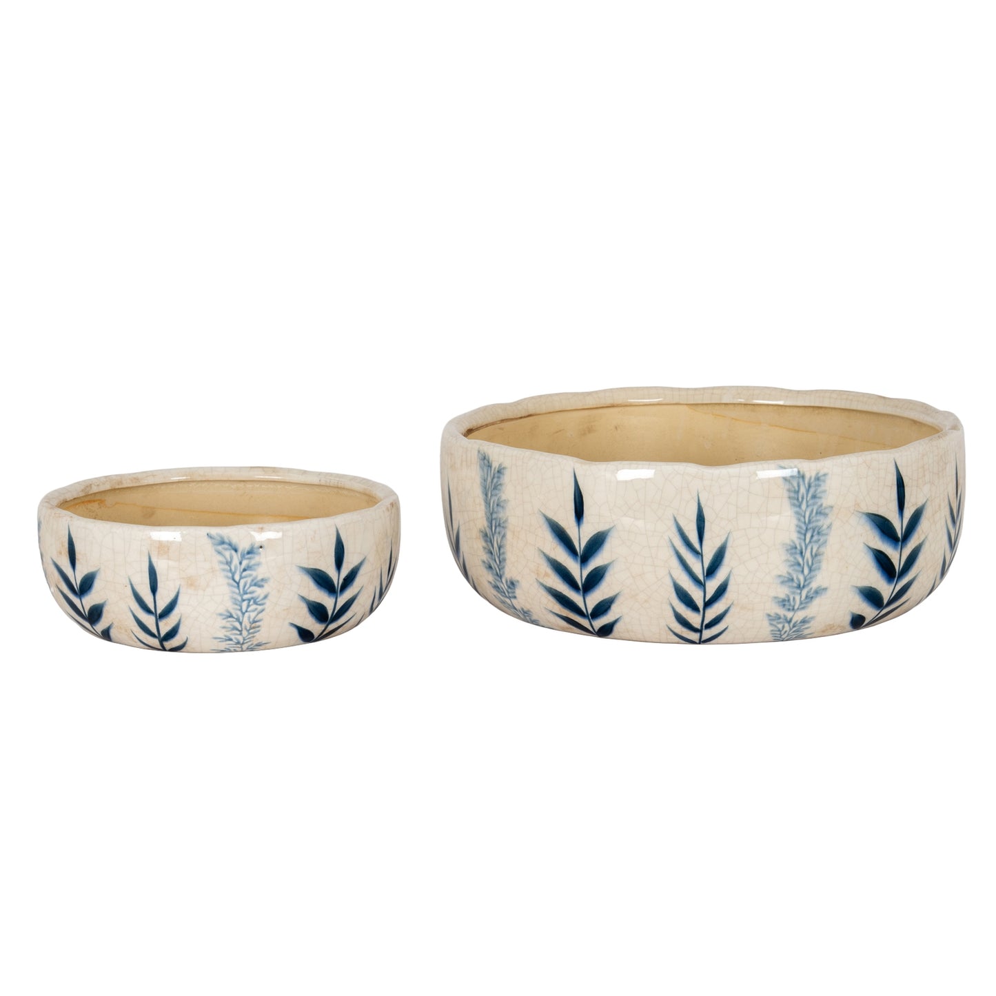 Large Blue Flora Bowl Pot - image 3