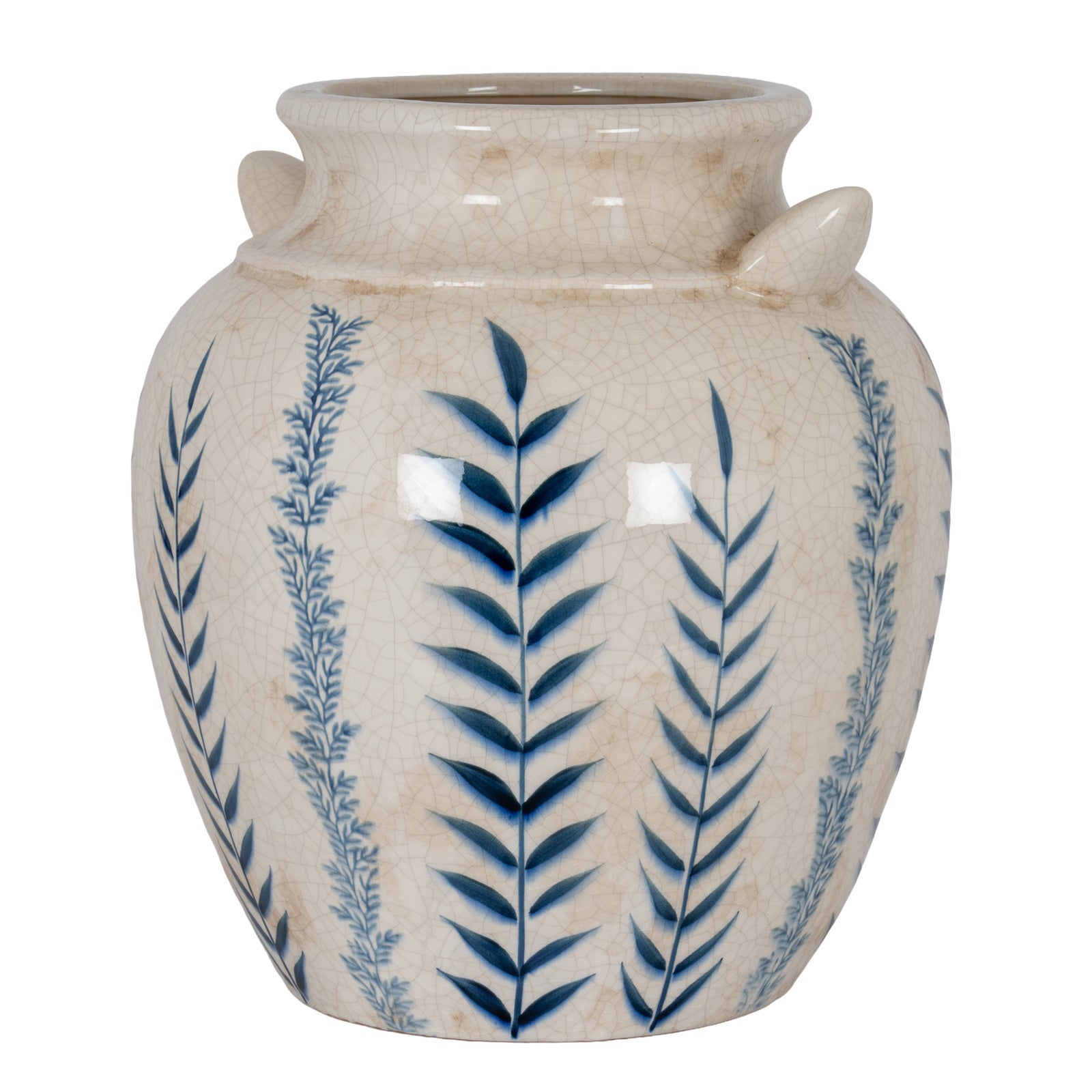 Blue Flora Amphora Vase - image 2