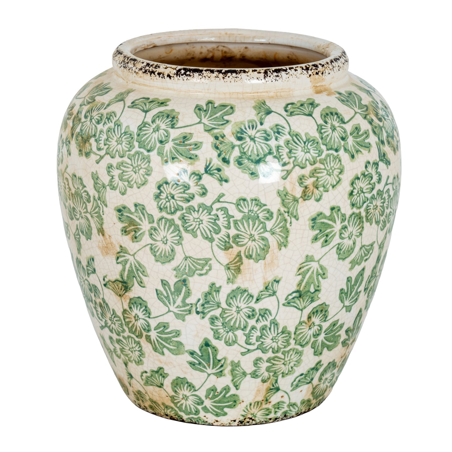 Small Green Clover Olpe Vase