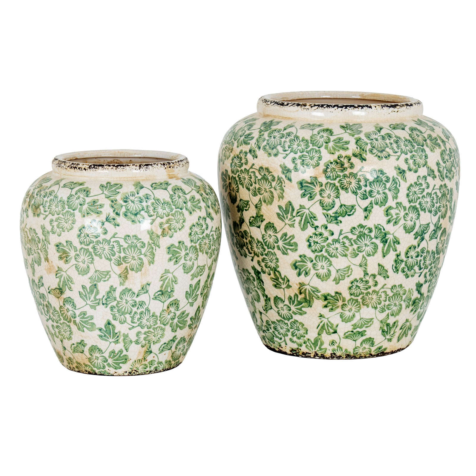 Large Green Clover Olpe Vase - image 4