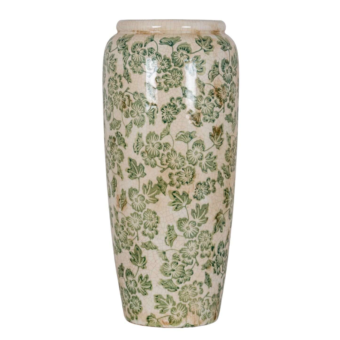 Large Green Clover Tall Olpe Vase - image 2