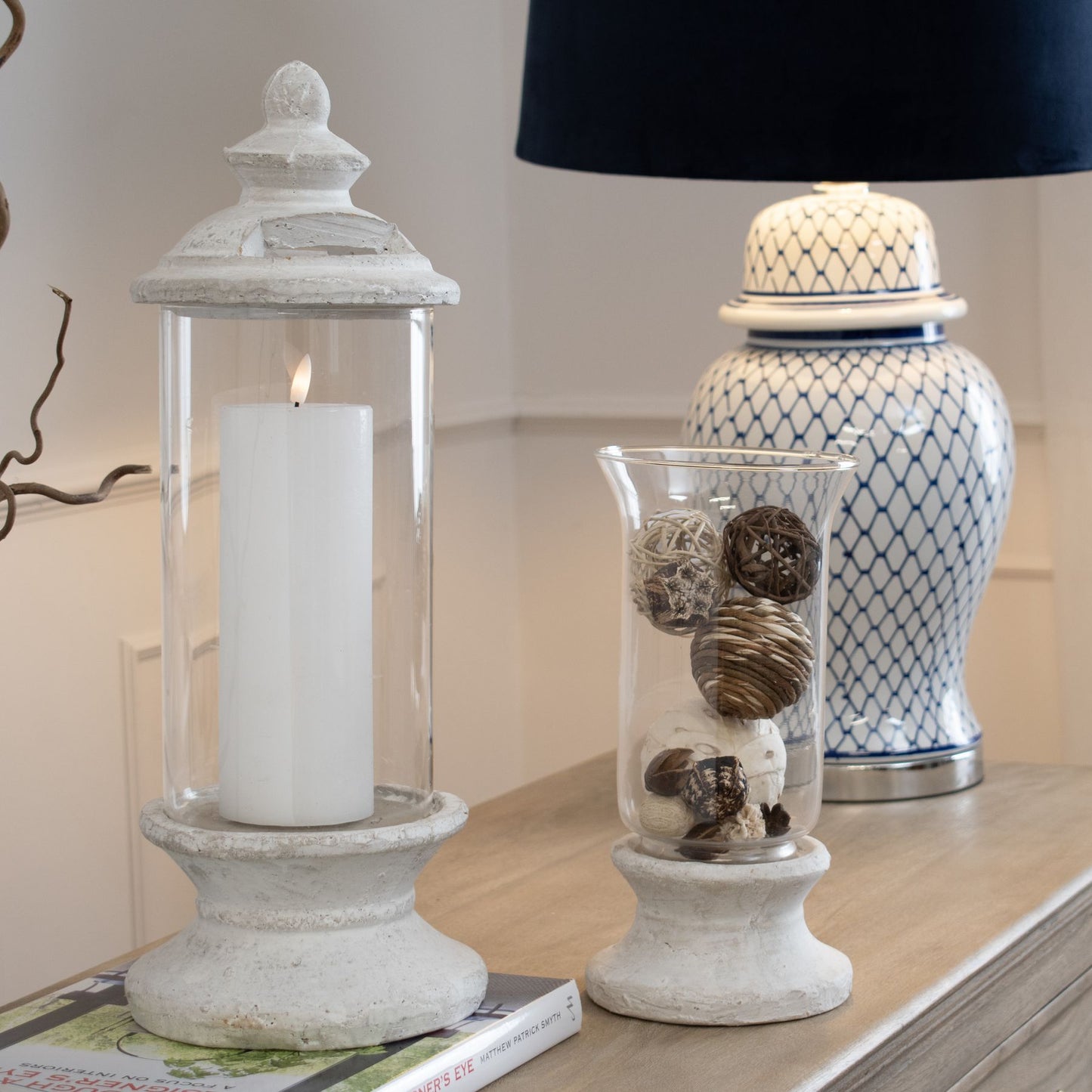 Stone Based Hurricane Lantern - image 3