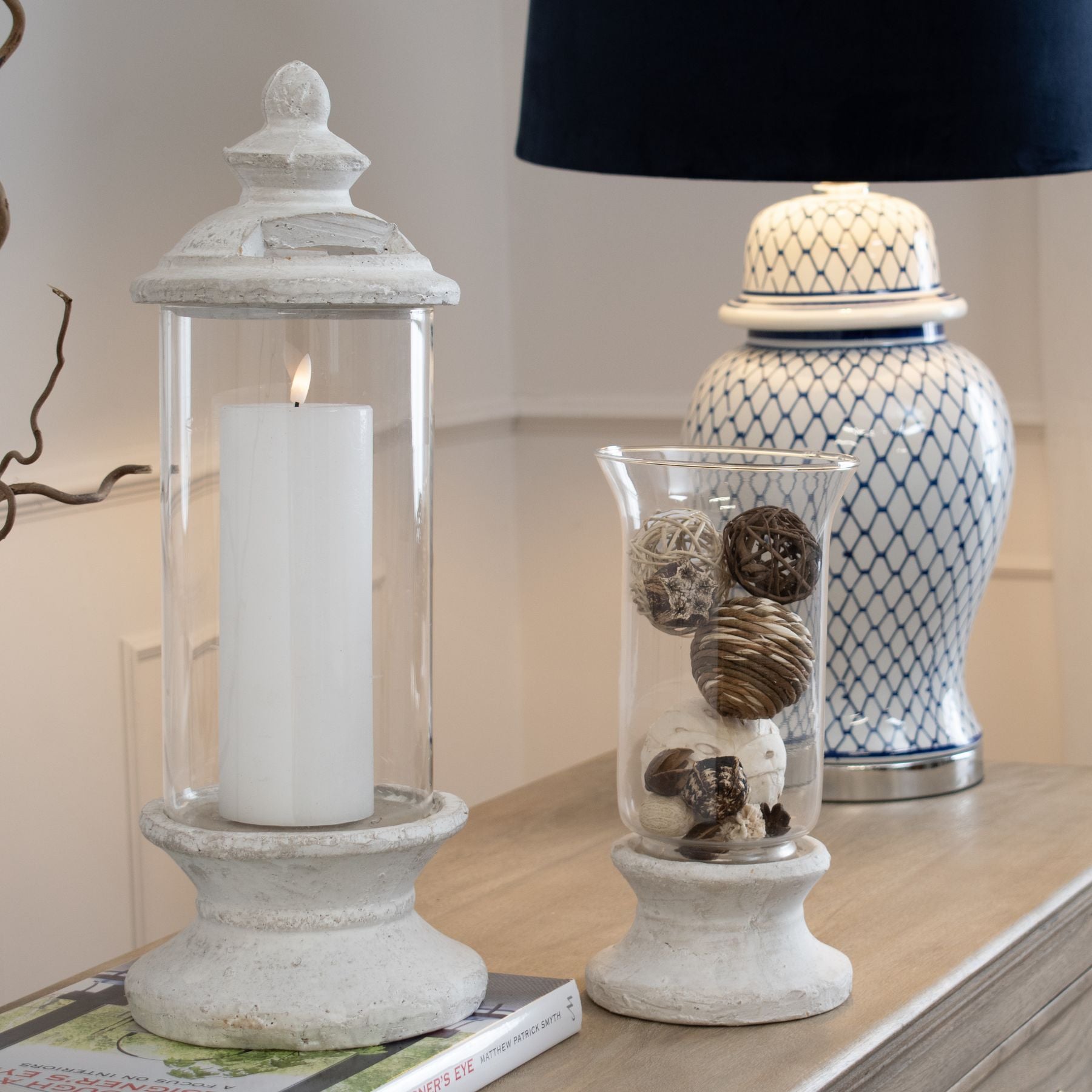 Stone Based Hurricane Lantern - image 3