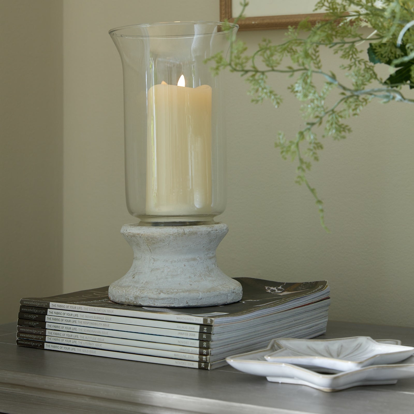 Stone Based Hurricane Lantern - image 4