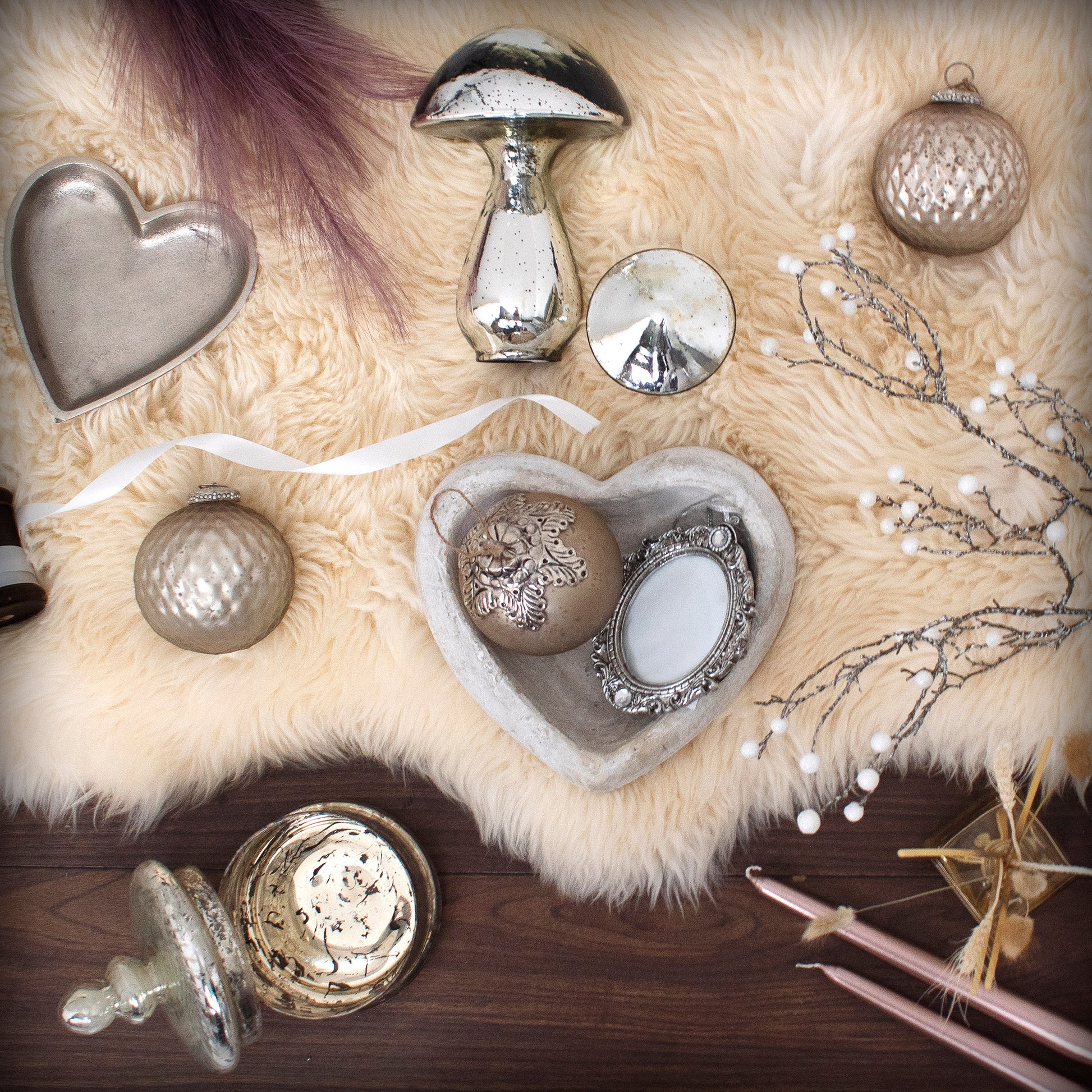 Deep Stone Heart Dish - image 3